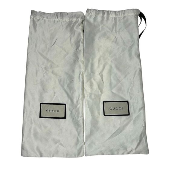 Gucci Princetown Monogram Beige GG Canvas Fur Lined Loafers Slides Size 36 - Picture 11 of 11